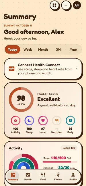 Summary tab in the Groovy theme, light mode