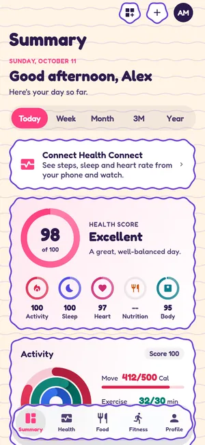 Summary tab in the Wiggle theme, light mode